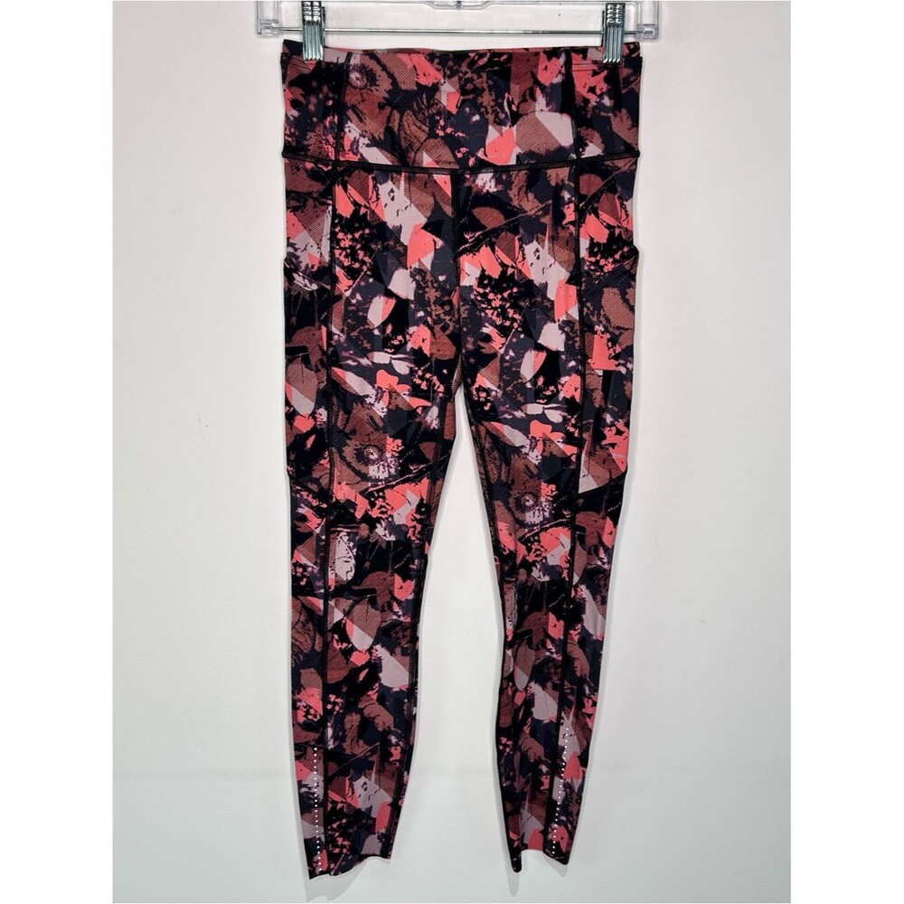 Lululemon Fast & Free Tight II 25” Floral Multi High Rise Leggings Size 6